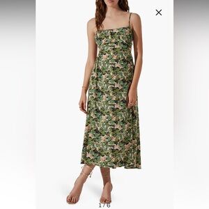 ASTR Floral Cutout Dress